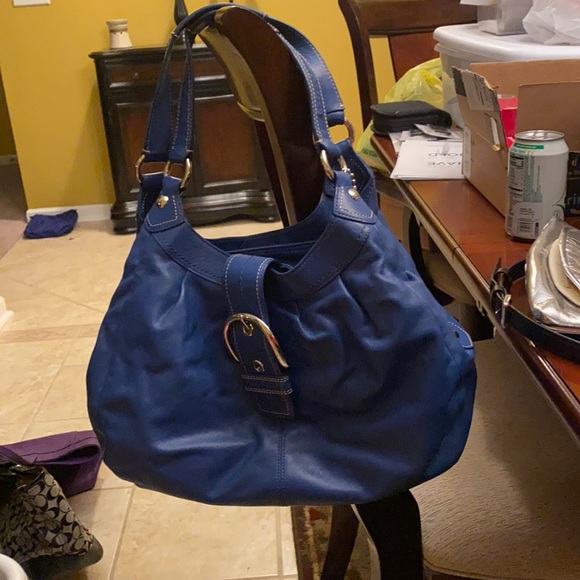 Coach Handbags - Blue Coach Hobo Bag